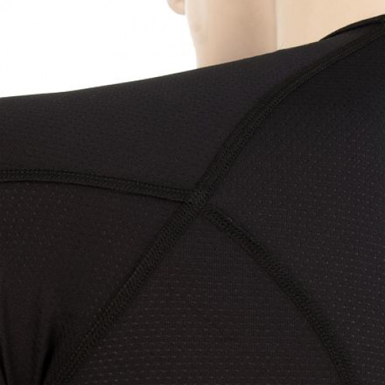 SENSOR COOLMAX TECH men's t-shirt kr.sleeve black Size: