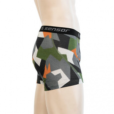 SENSOR MERINO IMPRESS men's shorts safari/camo Size: