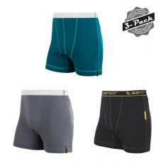SENSOR DOUBLE FACE 3-PACK men's shorts black/sapphire/gray Size: