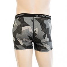 SENSOR MERINO IMPRESS men's shorts black/camo Size: