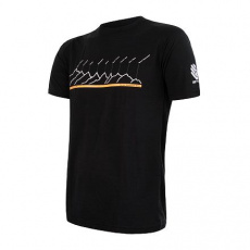 SENSOR MERINO AIR PT men's shirt kr.sleeve black RJ Size: