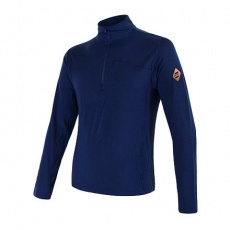 SENSOR MERINO EXTREME men's hoodie long.sleeve zipper deep blue Size: