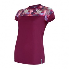 SENSOR COOLMAX IMPRESS women's T-shirt kr.lilla/feather sleeve Size: