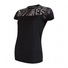 SENSOR COOLMAX IMPRESS women's T-shirt kr.sleeve black/sea Size: