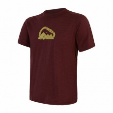 SENSOR MERINO AIR PT SUMMIT men's shirt kr.sleeve port red Size: