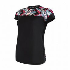 SENSOR HELIUM women's jersey free neck.sleeve black/leaves Size: