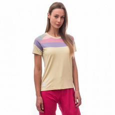 SENSOR HELIUM women's jersey free neck.sleeve sand/stripes Size: