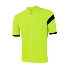 SENSOR CYKLO COOLMAX CLASSIC men's jersey kr.sleeve full zip neon yellow Size: