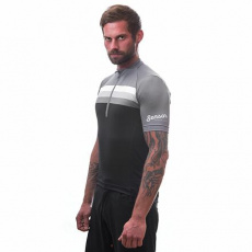 SENSOR CYKLO TOUR men's jersey kr.sleeve black stripes Size: