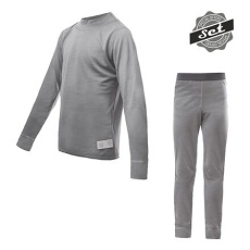 SENSOR MERINO ACTIVE SET children's shirt long.sleeve + underpants grey Size: