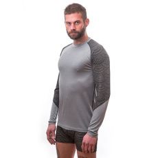 SENSOR MERINO IMPRESS men's shirt long.sleeve grey/maori Size: