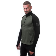 SENSOR COOLMAX THERMO men's zip hoodie olive green/black Size: