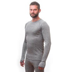 SENSOR MERINO BOLD men's shirt long.sleeve cool gray Size: