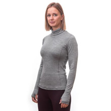 SENSOR MERINO BOLD women's shirt long.sleeve roll neck cool gray Size:
