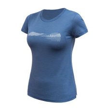 SENSOR MERINO AIR HILLS women's T-shirt kr.sleeve riviera blue Size: