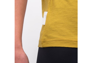SENSOR MERINO AIR traveller women's t-shirt kr.sleeve mustard Size: