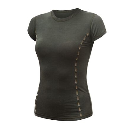 SENSOR MERINO AIR women's T-shirt kr.sleeve olive green Size:
