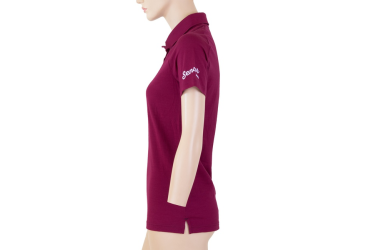 SENSOR MERINO ACTIVE POLO women's T-shirt kr.lilla sleeve Size: