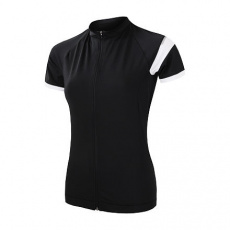 SENSOR CYKLO COOLMAX CLASSIC women's jersey kr.sleeve full zip true black Size: