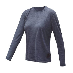 SENSOR MERINO LITE women's long-sleeve shirtsleeve mottled blue size XL