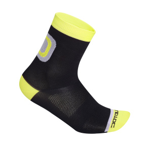 DOTOUT LOGO SOCKS BLACK-FLUO YELLOW - SET OF 3 PAIRS (A15X11291F)