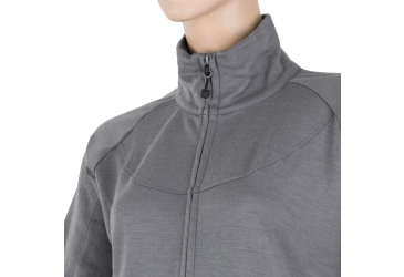 SENSOR MERINO UPPER women's sweatshirt full zip grey Size: