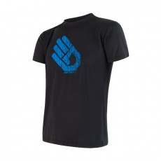 SENSOR COOLMAX FRESH PT HAND men's shirt kr.sleeve black Size: