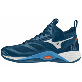 MIZUNO WAVE MOMENTUM 2 MID / Dark Denim / White / Scarlet Ibis /
