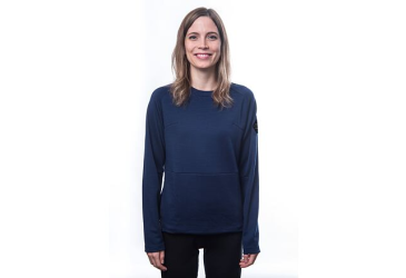 SENSOR MERINO UPPER traveller women's sweatshirt deep blue Size: