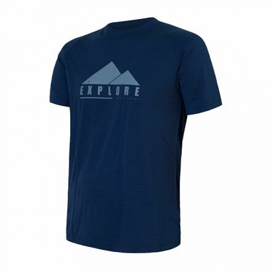 SENSOR MERINO AIR PT EXPLORE men's T-shirt kr.sleeve dark.blue Size: