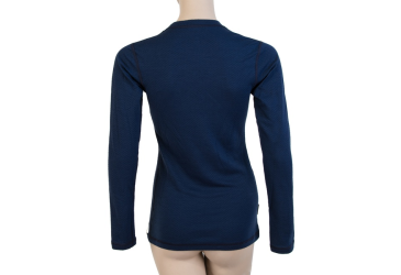 SENSOR MERINO DF women's shirt long.sleeve deep blue Size: