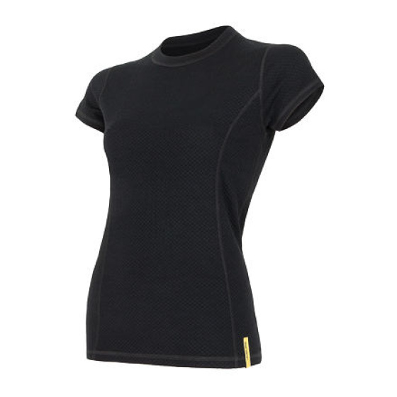 SENSOR MERINO DF women's T-shirt kr.sleeve black Size: