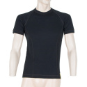 SENSOR MERINO DF men's shirt kr.sleeve black Size: