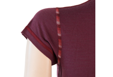 SENSOR MERINO AIR women's T-shirt kr.sleeve port red Size: