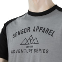 SENSOR MERINO ACTIVE PT ADVENTURE men's T-shirt kr.sleeve grey/black Size:
