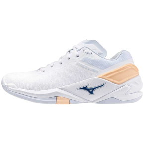 MIZUNO WAVE STEALTH NEO / White/Navy Peony/Peach Parfait / 39.0/6.