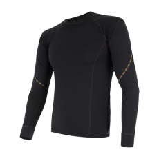 SENSOR MERINO AIR men's shirt long.sleeve black Size: