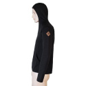 SENSOR MERINO UPPER HELI men's hoodie kangaroo black Size: