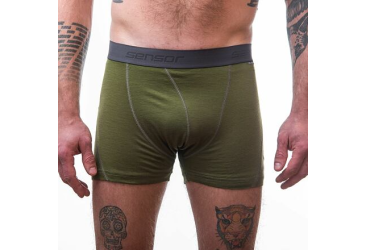 SENSOR MERINO ACTIVE men's shorts safari green Size: