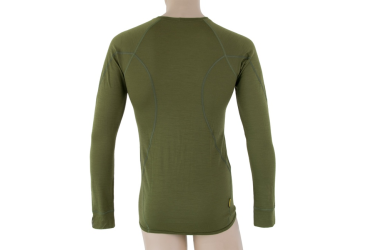 SENSOR MERINO ACTIVE men's shirt long.sleeve safari green Size: