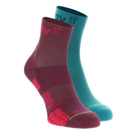 INOV-8 TRAILFLY SOCK MID teal/purple