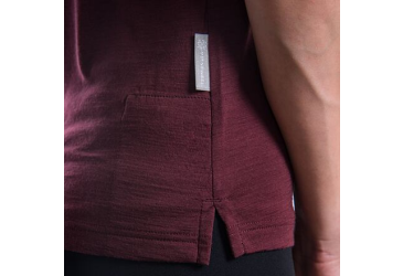 SENSOR MERINO AIR FOX women's sleeveless t-shirt port red Size: