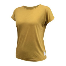 SENSOR MERINO AIR traveller women's t-shirt kr.sleeve mustard Size: