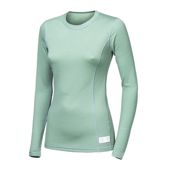 SENSOR MERINO DF women's long-sleeve shirtsleeve basil green size