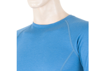 SENSOR MERINO ACTIVE men's shirt long.sleeve blue Size: