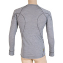 SENSOR MERINO ACTIVE men's shirt long.sleeve of St.grey Size: