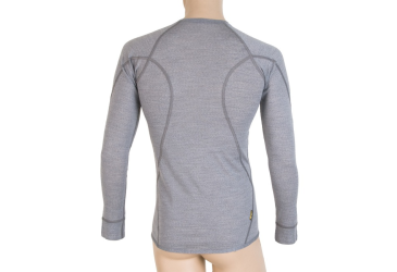 SENSOR MERINO ACTIVE men's shirt long.sleeve of St.grey Size: