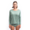 SENSOR MERINO AIR traveller women's long sleeve shirtsleeve basil green size