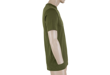 SENSOR MERINO ACTIVE PT TRACK men's shirt kr.sleeve safari green Size: