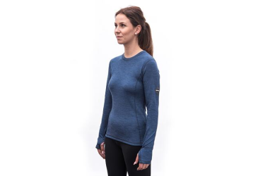 SENSOR MERINO BOLD women's long-sleeve shirtcool blue sleeve size